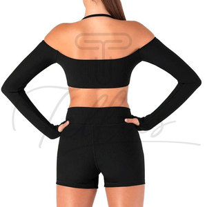 สินค้าใหม่ เสื้อครอปท็อปไซส์ใหญ่สำหรับผู้หญิง เสื้อยืดแขนยาวเรียบๆ เสื้อผู้หญิงและเสื้อเชิ้ตสำหรับผู้หญิง - Product Image 2