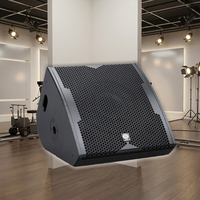Haut-parleur de monitoring LS3 coaxial 12/15 pouces actif/passif mono en bois 400W/350W avec connectivité XLR/Speakon pour montage au sol