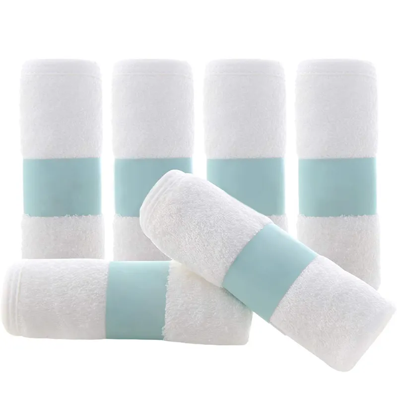Aangepaste 25Cm * 25Cm Organische Bamboe Washandje Babydoekjes Kwijlen Handdoek Kid Kleine Gezicht Handdoeken