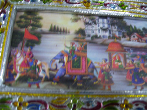 Boîte cadeau décorative en aluminium et bois, design métallique artisanal oxydé, pour fruits secs, boîtes cadeaux indiennes, demi-Meenakari - Product Image 6
