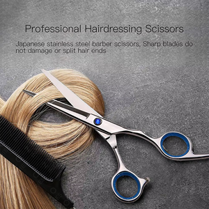 New 2026 High Quality Hair Cutting Barber Scissors Unique Design Stainless Steel Professional Salon Shears <b>Tool</b> - Product Image 6