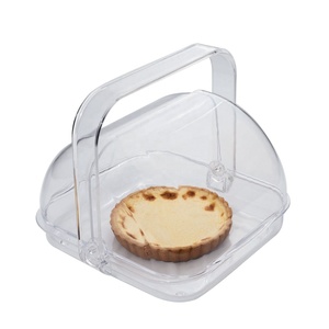 Vajilla acrílica Cesta de repostería con tapa giratoria - Product Image 1