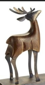 Adorno Navideño de Reno de Aluminio de Lujo, Escultura Metálica Artesanal de Tamaño Mediano para Decoración del Hogar - Product Image 4