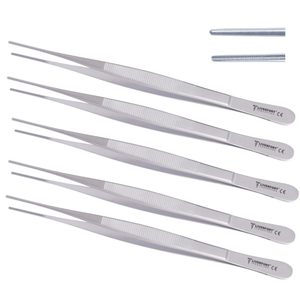 Pinces à tissus Debakey-Diethrich de qualité supérieure, 5 pièces, pointes de 1,5 mm, 15 cm, instruments chirurgicaux en acier inoxydable pour chirurgie esthétique et lifting du visage - Product Image 1