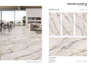 Baldosa de Porcelana Brillante de Diseño, Formato Grande 600x1200, Superficie Pulida Premium, para Paredes y Pisos, Uso en Interiores y Exteriores - Product Image 5