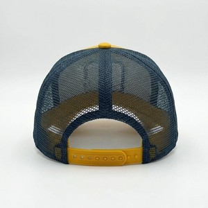 Casquette de baseball ajustable en maille jaune et noire, style trucker, respirante, pour activités de plein air, mode décontractée et sport - Product Image 3