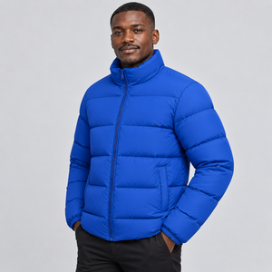 Chaqueta de Plumón para Hombre, de Invierno, Cálida, Gruesa, Sólida, Estilo Casual, Ajustada, con Cierre y Bolsillos - Product Image 6