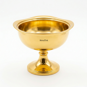 Bol à chocolat plaqué or rose de qualité supérieure, plateau décoratif pour desserts, bol en métal avec serveur, vaisselle élégante, bols à fruits de luxe - Product Image 3