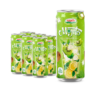 Private Label Mousserende Dranken 320Ml Kan Mojito Mocktail Aardbei Smaak Gratis Monster-Oem Low Moq Soft Factory In Vietnam