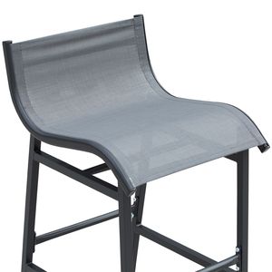 Set Bistrot da Esterno a 3 Pezzi Grigio Antracite per 2 Persone, Mobili da Giardino Resistenti - Product Image 5