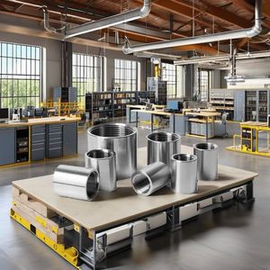 Conector Recto de Tubería de Acero Inoxidable 304 316L Pulido con Rosca Interna Doble para Conexión Hembra - Product Image 1