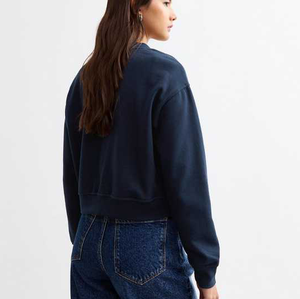 Blouson universitaire personnalisé de qualité supérieure pour femme, avec broderie de lettres, style tendance, épaules tombantes, en cuir et coton - Product Image 5