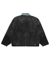 Veste décontractée pour homme en toile 100 % coton non tissée, style streetwear, imperméable et respirante, avec fermeture éclair et col rabattable, idéale pour l'hiver