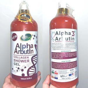 <span class=keywords><strong>Gel</strong></span> <span class=keywords><strong>Douche</strong></span> Exfoliant Nettoyant en Profondeur 1000ml, Hydratant Naturel aux Plantes, Lait d'Arbutine et Curcuma, Éclaircissant pour Peaux Ternes, Nourrissant Doux - Product Image 2