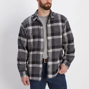 Chemise en flanelle à carreaux boutonnée de haute qualité, veste épaisse à manches longues, veste en flanelle chaude pour homme, veste homme - Product Image 1