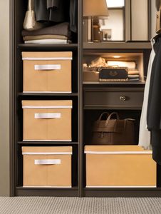 ถุงผ้าเก็บเสื้อผ้าที่เป็นมิตรต่อสิ่งแวดล้อมทำจากเวียดนามสำหรับการจัดระเบียบตู้เสื้อผ้าอย่างยั่งยืน - Product Image 2