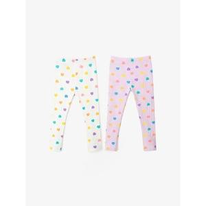 OZKIZ Pantalones coreanos con forma de corazón para niñas de 2 a 7 años, moda infantil de primavera/otoño con patrón de puntos, venta al por mayor - Product Image 1