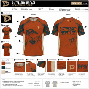 Camiseta Deportiva Personalizada para Hombre, Estilo Desgastado, Malla Transpirable, Sublimada, para Torneos - Product Image 5