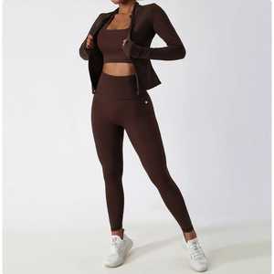 Chic Color Block <b>Yoga</b> <b>Jacket</b> Sport Fashion with Trendy Design Sustainable Fabric <b>Yoga</b> <b>Jacket</b> Eco Friendly Organic Material Choic - Product Image 1