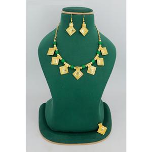 Women's 18K Gold-Plated Bridal Jewelry Set <b>Arab</b> Style <b>Necklace</b> Earrings Rings gold jewelry <b>necklace</b> 24k dubai artificial jewelry - Product Image 4