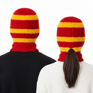 Pasamontañas de Punto Cálido para Invierno, Personalizado al por Mayor, 100% Algodón, Ropa de Exterior, Máscara Facial Completa de Punto, Unisex, Transpirable - Product Image 2