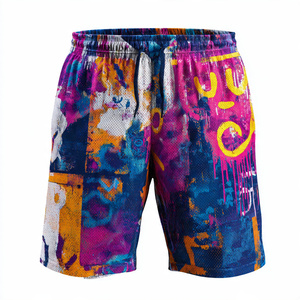 Pantalones Cortos de Malla Sublimados para Baloncesto, Resistentes al Viento, de Alta Calidad, 100% Poliéster, Pantalones Cortos de Malla Estampados para Hombre, Pantalones Cortos de Malla de Verano para Hombre - Product Image 4