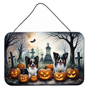 Papillon Spooky Halloween mur porte suspendus imprime multicolore aluminium métal cuisine Bar salle de bain Plaque décor à la maison 8HX12W - Product Image 1