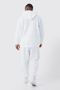 Logotipo personalizado 100% algodón de alta calidad Unisex deporte chándal con capucha 2 piezas conjuntos chándal última moda - Product Image 2