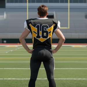 Uniforme de Fútbol Americano de Alta Calidad, 100% Poliéster, Bajo Precio, Colores Personalizados, Logotipo, Todas las Tallas, Uso en las Cuatro Estaciones, Servicio OEM - Product Image 2