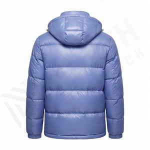 Veste matelassée confortable Xl pour hommes en microfibre douce légère et chaude avec col à capuche pour vêtements d'hiver décontractés pour hommes - Product Image 3
