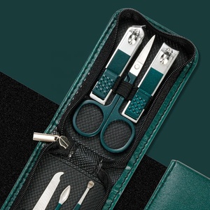 Professional 8-Piece Manicure Kit with Leather Case 4pcs <b>Pedicure</b> <b>Tools</b> for Personal Care Manicure Care Eco-Friendly - Product Image 5