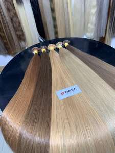 Cheveux humains bruts vietnamiens à pointe plate pré-collée à la kératine chaude prix de gros 100 grammes extensions de cheveux droites - Product Image 5