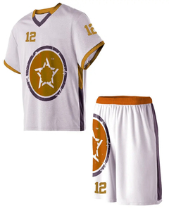 ชุดลาครอสแบบกำหนดเอง เสื้อผ้ากีฬาทีม เสื้อเจอร์ซีย์และกางเกงขาสั้นแบบกลับด้านได้ สำหรับฤดูร้อน ดีไซน์ด้านหน้าและด้านหลัง OEM ODM - Product Image 2
