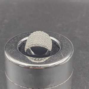 Anillo de Moissanita con Corte Redondo y Diamantes Agrupados, Plata 925 Original, Joyería Fina Estilo Hip Hop, Regalo para Aniversario, Fiesta, para Amigos - Product Image 6