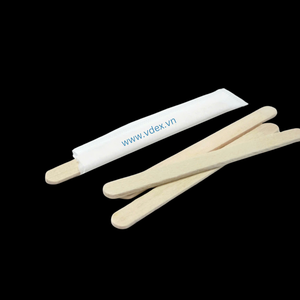 Suministros para hoteles y aviones, papel agitador de café de madera envuelto individualmente - Product Image 2