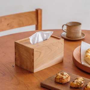 กล่องใส่กระดาษทิชชูไม้สไตล์เรียบง่าย ของตกแต่งบ้าน - Product Image 4