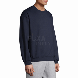 Sudadera de cuello redondo cálida de manga larga para hombre con muestra gratuita, con forro polar jersey de invierno y otoño, informal, elegante, cómodo, a la venta - Product Image 2