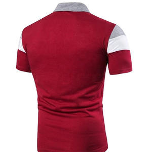 เสื้อยืดลายทางโปโลสำหรับผู้ชายเสื้อยืดปักลายและปรับแต่งโลโก้ได้ตามต้องการ - Product Image 2