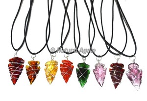 จี้ห้อยคอหินคริสตัลหุ้มปลายลูกศรปลาพื้นเมืองแบบสั่งทำทันสมัย ทำด้วยมือ สัมผัสเหมือนจริง จากกูร์จัต - Product Image 5