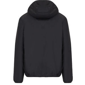 Veste coupe-vent à capuche pour homme, style sportif, tissu polyester, fermeture éclair, coupe régulière, imperméable - Product Image 2