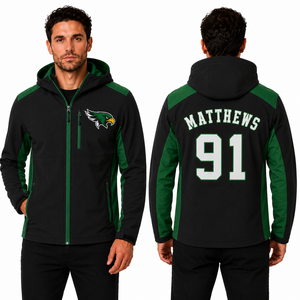 Chaqueta Deportiva Personalizada con Capucha y Forro Polar, con Insignia del Equipo Bordada, Nombre y Número del Jugador en la Espalda, para Clubes y Equipos de Entrenamiento - Product Image 2