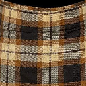 Asequible para hombre Utility Kilt Mezcla de algodón transpirable Tartan Pliegues Bolsillos de carga Dobladillo reforzado Hebillas ajustables para festivales - Product Image 4