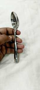 Cuillère et fourchette en acier inoxydable écologique Poignée de conception simple Couverts pour café et thé Cuillère à thé - Product Image 3