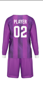 Uniforme de Portero de Fútbol Personalizado con Patrón, Conjunto de Fútbol Premium 100% Poliéster Sublimado, Cuello Redondo, Corte Regular - Product Image 3