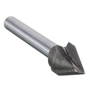 CNC 60 °   Fraise à rainurer en V pour le travail du bois, 60 degrés, 6x10mm, 1/4 pouce - Product Image 6