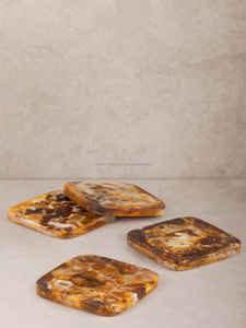 Posavasos para Bar y Vino, Hechos a Mano con Resina, Diseño Clásico Ecológico, Cuadrados, Personalizables en Color, para Mesa - Product Image 5