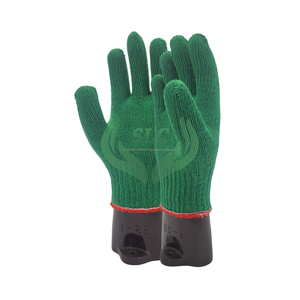 Gants en poly coton fiables, confortables et écologiques, calibre 7, couleur personnalisée, antidérapants, antistatiques, anti-impact pour l'industrie - Product Image 6