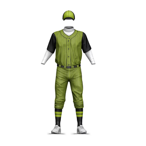 OEM Customized Color Sublimation Digital Print Breathable 100% Polyester Short <b>Baseball</b> Uniform Wholesale Price Hot Selling - Product Image 1