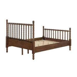 Modern Solid Wood Spindle <b>Bed</b> Frame <b>Rustic</b> Farmhouse Custom Size Wooden <b>Bed</b> Frame - Product Image 4