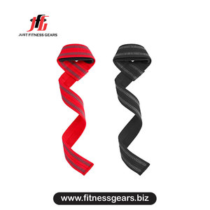 Support de poignet réglable avec fermeture auto-agrippante antidérapant pour musculation et entraînement de force unisexe rouge - Product Image 1